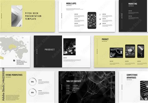 Minimalist Presentation Layout Stock Template Adobe Stock