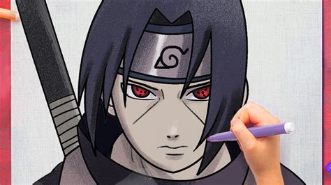 How To Draw Itachi Uchiha Step By Step Youtube