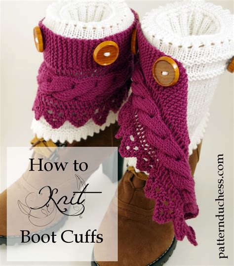 Boot Cuffs Pattern With Buttons And Lace | Pattern Duchess