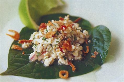 Betel Leaves With Larb Recipe - Taste.com.au