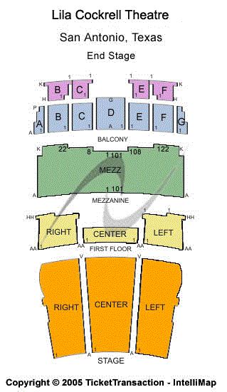 Lila Cockrell Theater Seating Chart: A Visual Reference of Charts ...