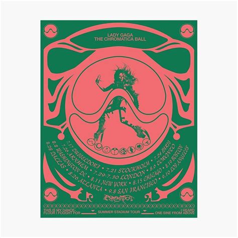 Chromatica Ball Tour Poster For Sale By Eyeorigin Tour Posters