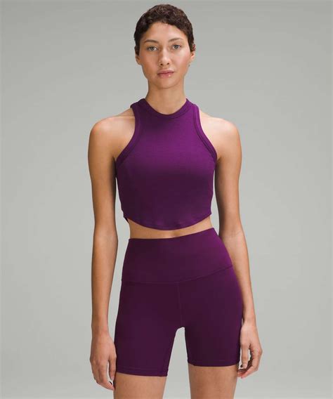 Lululemon Hold Tight Cropped Tank Top Dramatic Magenta Lulu Fanatics