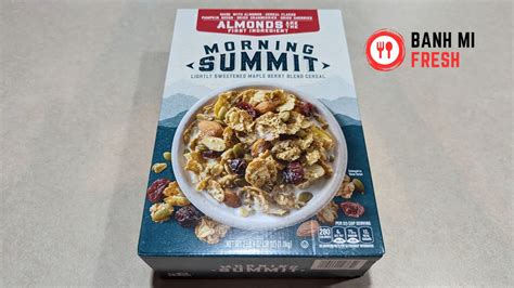 Morning Summit Lightly Sweetened Maple Berry Blend Cereal Review Oh Wow Bánh Mì Fresh