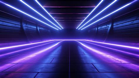 Premium Photo Sci Fi Futuristic Neon Laser Electric Cyber Glowing