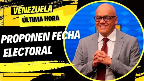 Venezuela Proponen Culsulta Para Fecha De Elecciones Presidenciales Youtube