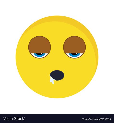 Sleep Emoji Icon Royalty Free Vector Image Vectorstock