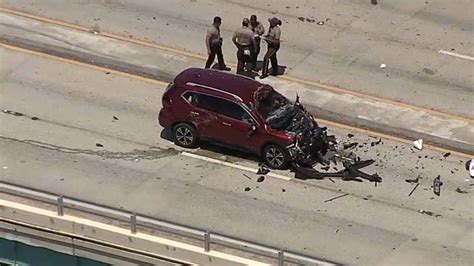 Driver Of Suv Hit By Plane In Fiery Crash On Miami Bridge Identified