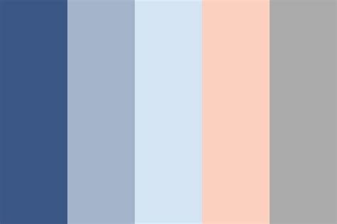 Blue peach CL Color Palette | Blue color schemes, Ice blue color, Coral ...