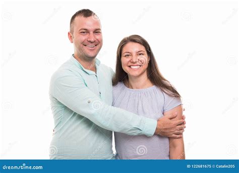 Portrait Of Young Happy Couple Holding Each Other Stock Image Image