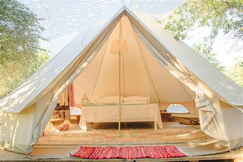 Family Twin Bell Tents - Family Glamping Experience - Odyssey Activities