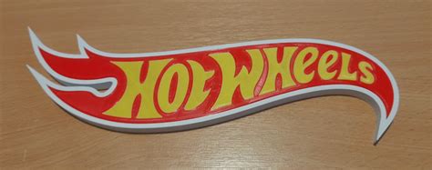 Stl File Hot Wheels Logo・3d Print Model To Download・cults