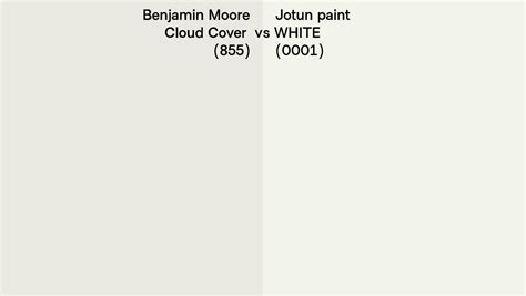 Benjamin Moore Cloud Cover Vs Jotun Paint White Side By