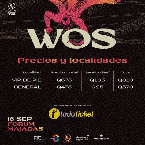 Beatslatino On Twitter Oficial Ya Disponibles Las Entradas Para Wos