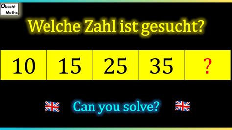 10 15 25 35 Welche Zahl Ist Gesucht Can You Solve