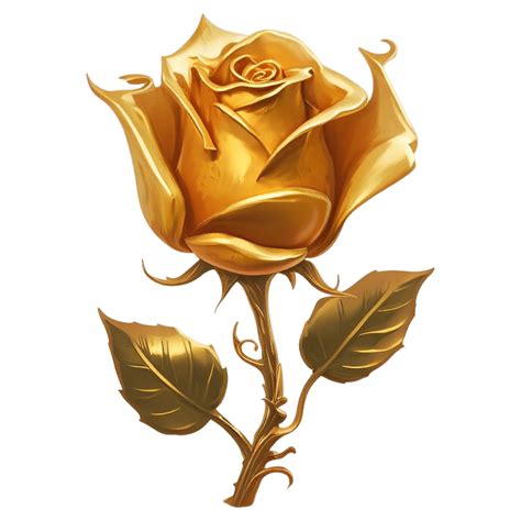 Exquisite Gold Roses Clipart Collection | Stunning Floral Graphics