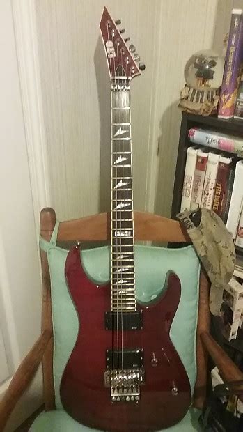 Esp Ltd M 200 Flaming Red Maple Reverb