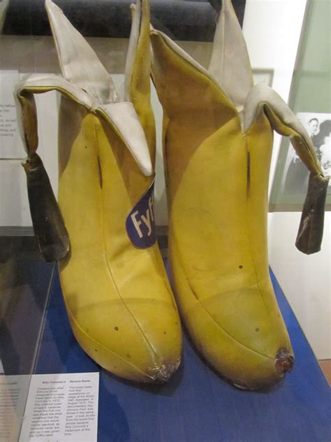 ARTISTONIA: Comedian Billy Connolly's famous banana boots, now on display in the People's Palace