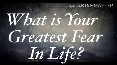 What Is Your Greatest Fear In Life Bosspj Tv Youtube