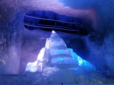 Ice Caves In The Glacier Cervinia Tourist Office