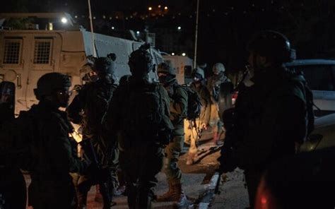 Troops come under fire during West Bank raids; 16 terror suspects arrested | The Times of Israel