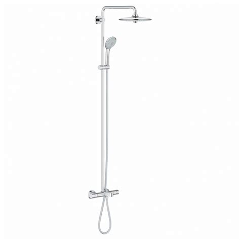 Coloana De Dus Crom Cu Baterie Termostatata Grohe Euphoria System