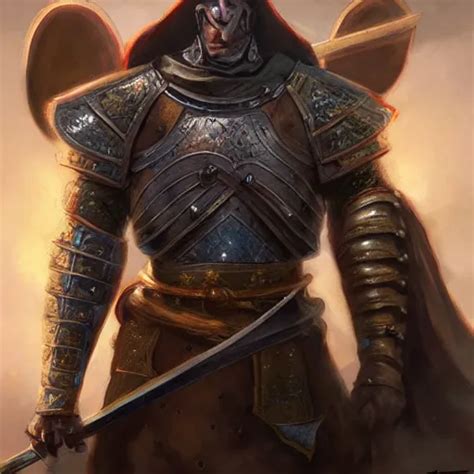 A Medieval Knight Dnd Character Art Portrait Matte Stable Diffusion