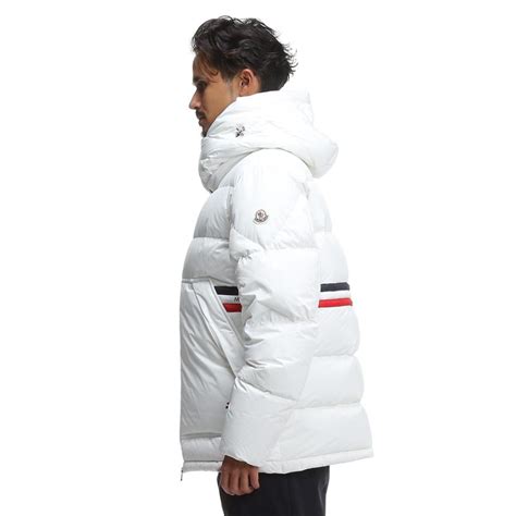 モンクレール メンズ ダウンジャケット MONCLER ブランド フレオール ショートダウン アウター ブルゾン フード 白 ロゴ