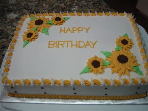 Sunflowers — Birthday Cakes