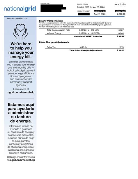 MA SMART Market Net Metering Behind The Meter Bill National Grid