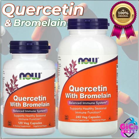 Now Foods Quercetin With Bromelain R Veg Capsules Lazada Ph