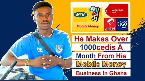 He Makes Over 1000 Cedis A Month From His Mobile Money Business In