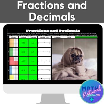 Fractions And Decimals By Math Rational Middles Tpt