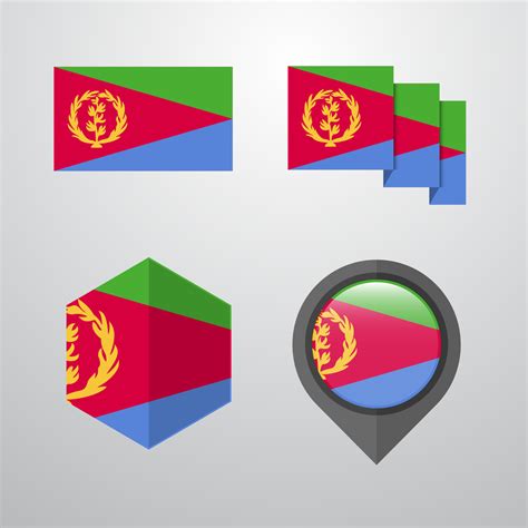 Eritrea flag design set vector 14208975 Vector Art at Vecteezy