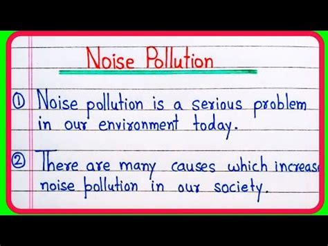 Essay On Noise Pollution 10 Lines 10 Lines On Noise Pollution Noise