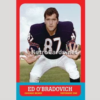 1963T Ed O'Bradovich Chicago Bears – RetroCards