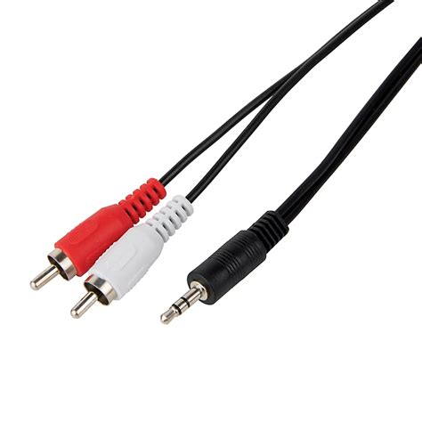 Slx Black 2 Male Phono Stereo Jack 15m Diy At Bandq