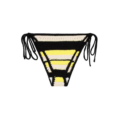 Buy Ganni Crochet Bikini Brief Swimwear Multicolour At Off