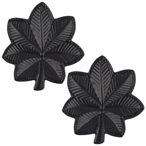 Us Army Rank Lieutenant Colonel Subdued Black Metal Rank Pair