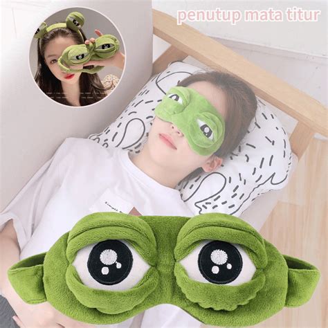 Jual Penutup Mata Tidur Katak Masker Mata Pemadaman SAD Penutup Mata