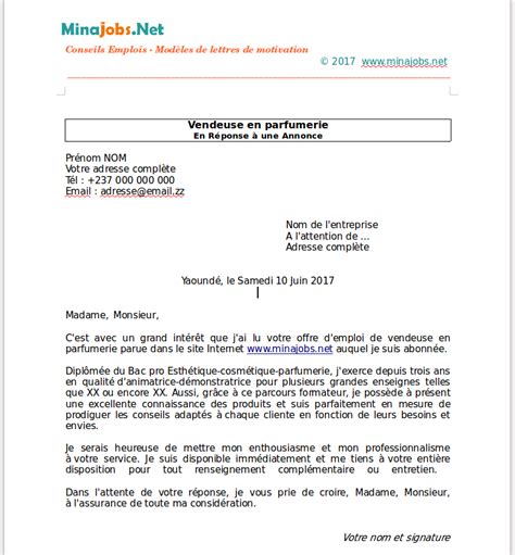 Modèle de lettre de motivation réponse à une offre d emploi laboite cv fr