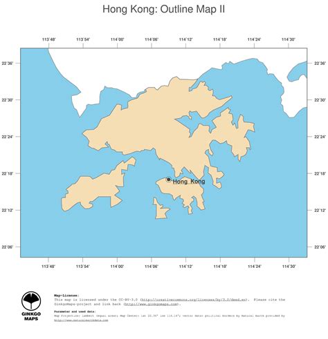 Map Hong Kong; GinkgoMaps continent: Asia; region: Hong Kong