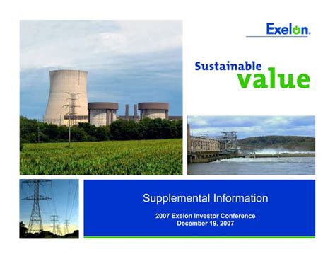 Exelon Corporation Investor Conference | PDF