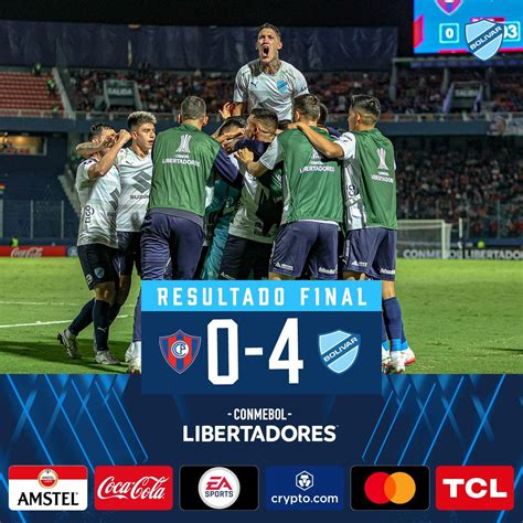 Goleada histórica de Bolívar en Paraguay revive los cuatro goles sobre