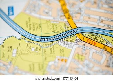 M11 Motorway London Uk Map Stock Photo 379117003 | Shutterstock