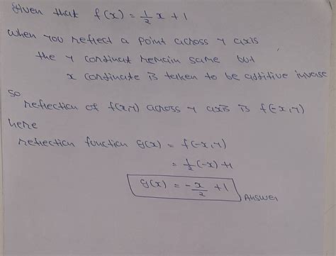 Solved Write A Function G Whose Graph Represents The Indicated