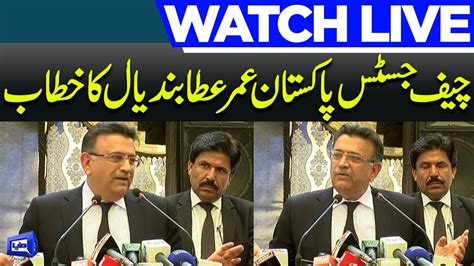 Live Chief Justice Of Pakistan Umar Ata Bandial Speech Dunya News