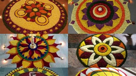 Most Beautiful Pookalam Designs For Onam Festival Onam Pookalam