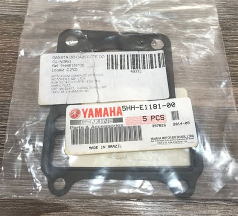 Junta Do Cabe Ote Ybr Xtz Ttr Yamaha Original Parcelamento