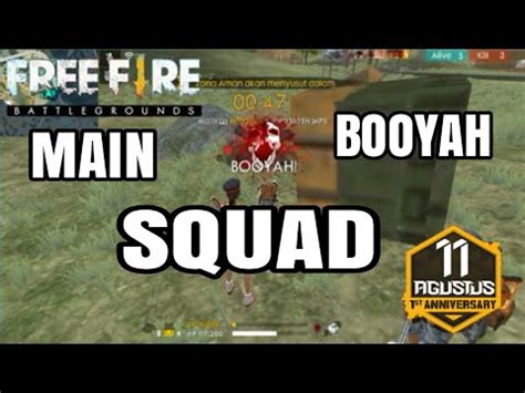 MAIN SQUAD SAMA TEAM DAPET BOOYAH GARENA FREE FIRE INDONESIA YouTube